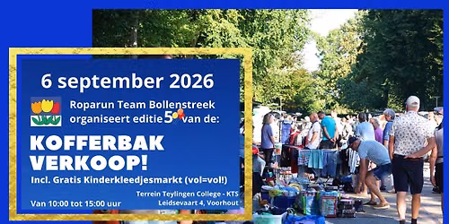 Kofferbakverkoop & Kinderkleedjesmarkt in Noordwijk