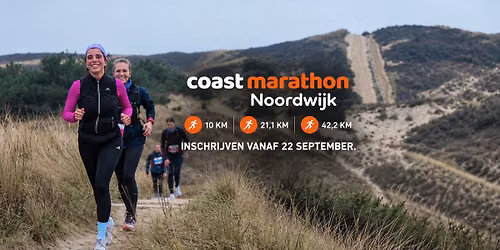 Coast marathon Noordwijk 2027 | 42km – 21km – 10km — sport in Noordwijk